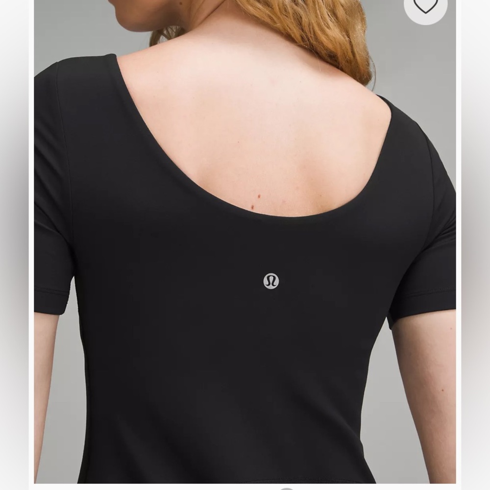 Lululemon Align Short Sleeve Dress in Black Size 4 - Picture 4 of 9